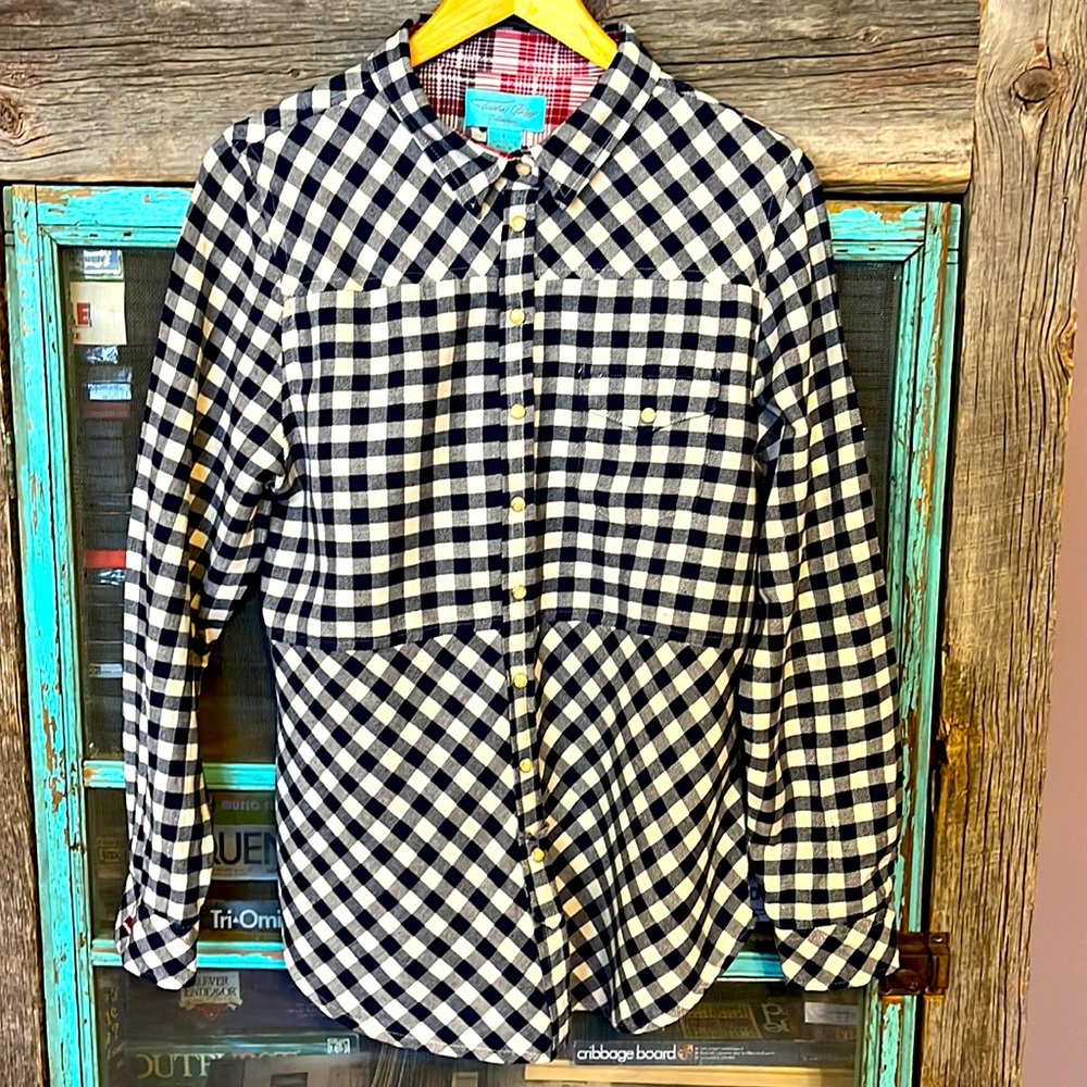 Tasha Polizzi Gingham Snap Shirt L